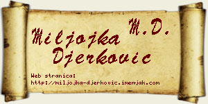 Miljojka Đerković vizit kartica